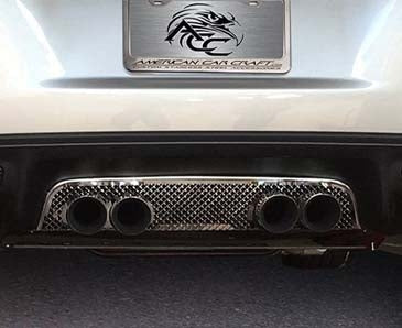C6 Corvette Exhaust Filler Panel Laser Mesh Stainless Steel