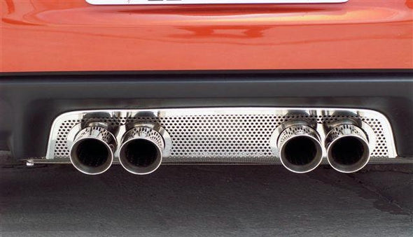C6 Corvette Exhaust Filler Panel Perforated Stainless Steel