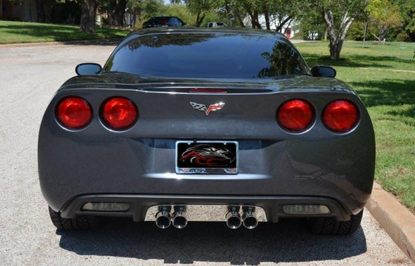 C6 Corvette Exhaust Filler Panel Plain Polished Stainless Steel