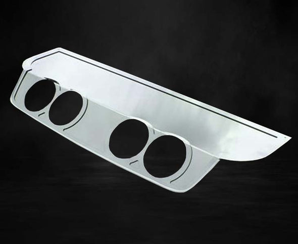C6 Corvette Exhaust Filler Panel Plain Polished Stainless Steel (NPP Dual Mode Exhaust)