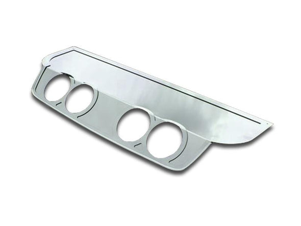 C6 Corvette Exhaust Filler Panel Plain Polished Stainless Steel (NPP Dual Mode Exhaust)