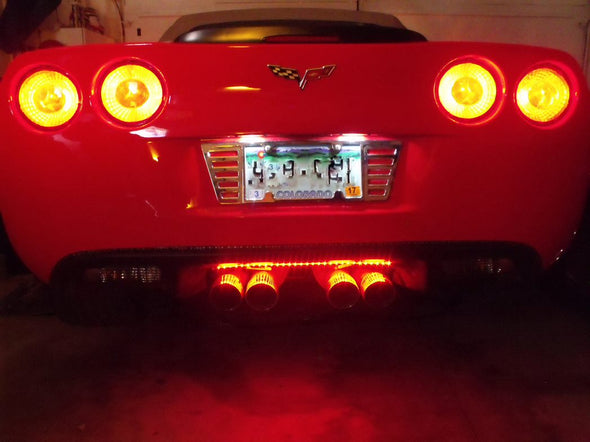C6 Corvette LED Exhaust Tailpipe Lighting Kit