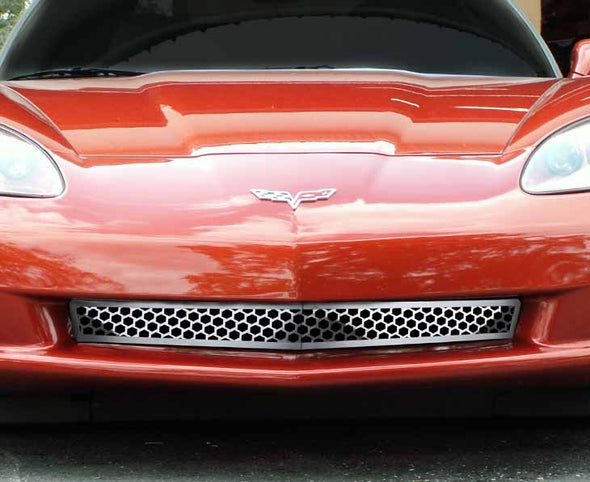 C6 Corvette Front Lower Grill | Matrix Series | Stainless Steel