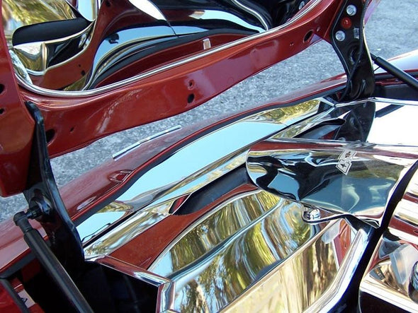 C6 Corvette Front Nose Cap - Polished Stainless Steel