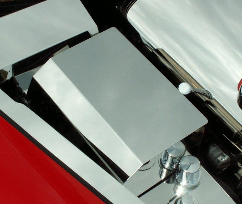 C6 Corvette Fuse Box Cover - 2005-2013 Polished Stainless Steel