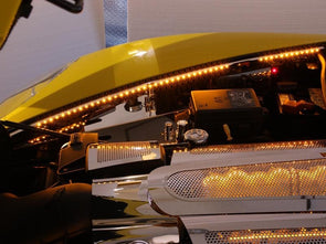 C6 Corvette LED Illuminated Inner Fender Caps - Polished Stainless Steel