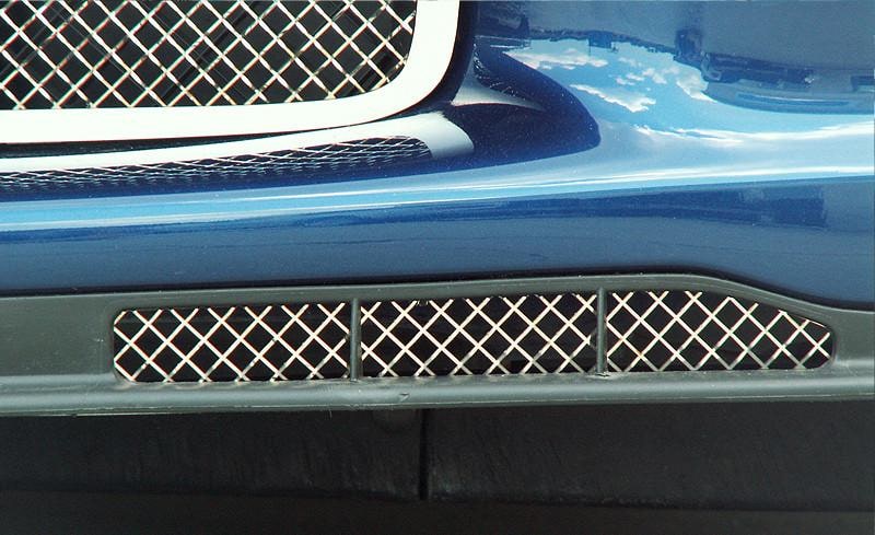 C6 Corvette Laser Mesh Air Dam Grilles Polished Stainless Steel - Z06 / Grand Sport / ZR1