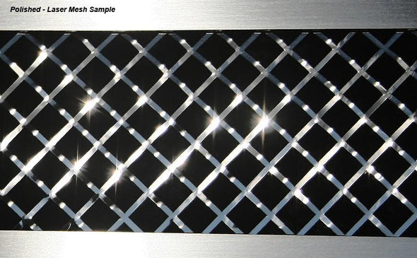 C6 Corvette Mesh Front Grille Polished Stainless Steel - Z06 / Grand Sport / ZR1