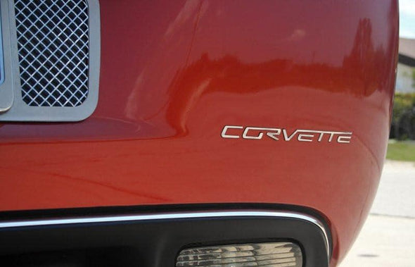 C6 Corvette | Rear Bumper Polished Letter Set