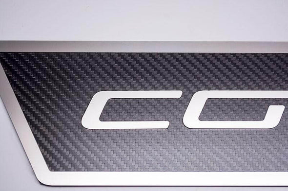 C6 Corvette Script Outer Door Sills Carbon Fiber