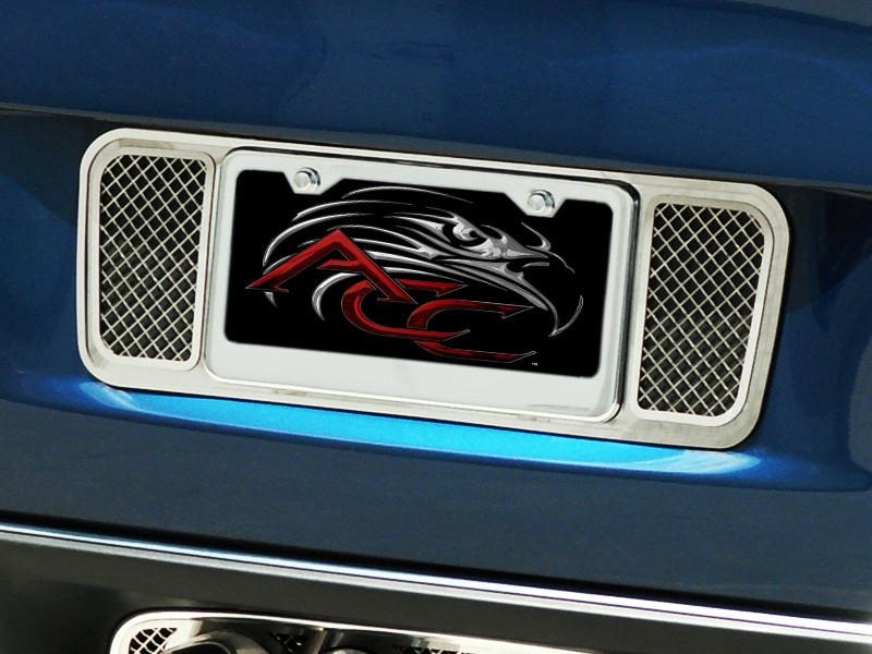 C6 Corvette Tag Back Laser Mesh - Polished Stainless Steel