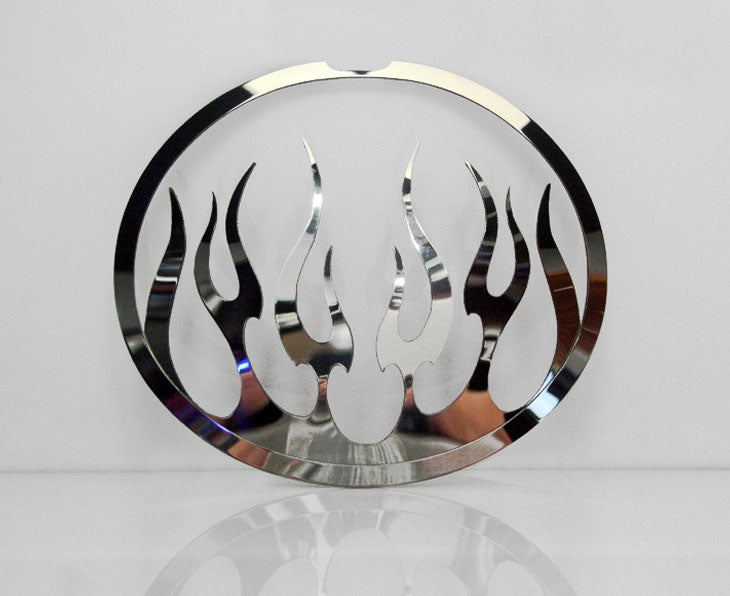 C6 Corvette Taillight Covers Flame Style | 4 pc | Polished