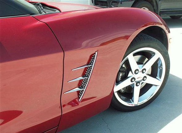 C6 Corvette | Vent Spears | Laser Mesh | 8 pc | 2005-2013