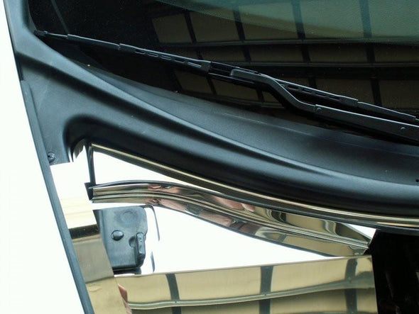 C6 Corvette Wiper Cowl Cover - 2005-2007 3Pc Polished Stainless Steel