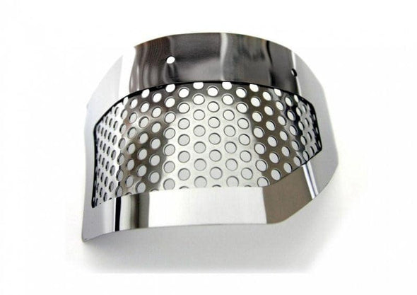 C6 Corvette ZR1 Power Steering Cover - Polished Perforated Stainless Steel