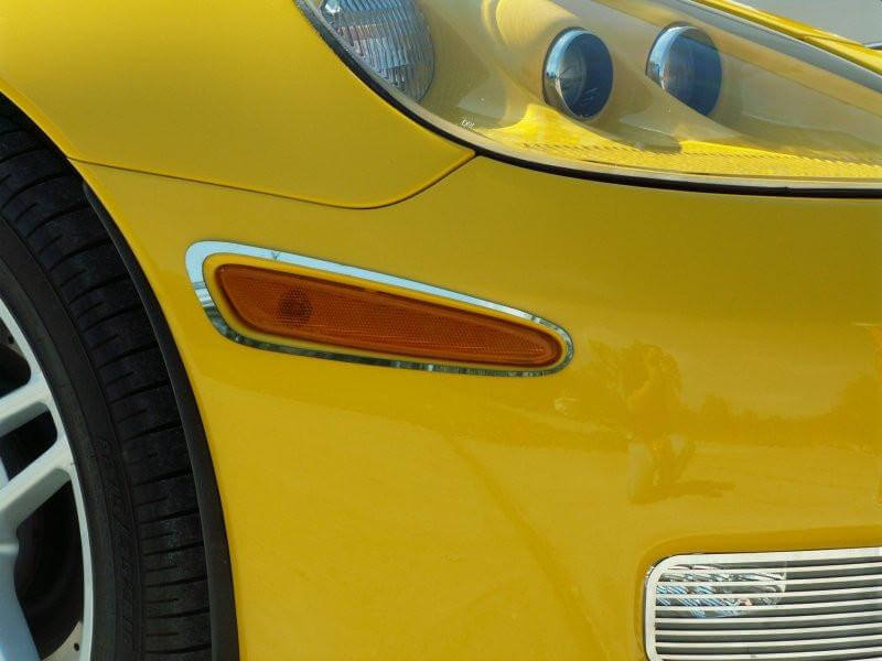 C6 Corvette Z06 GS ZR1 2006-2013 Side Marker Bezels Polished