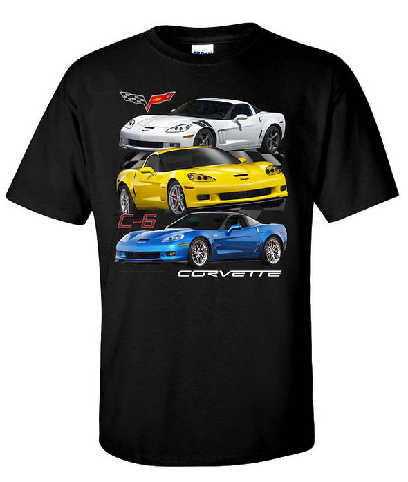 C6 Corvette Trio T-Shirt and Hat Bundle