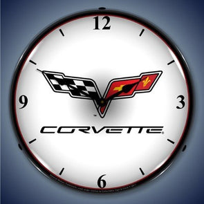 lighted-c6-corvette-wall-clock