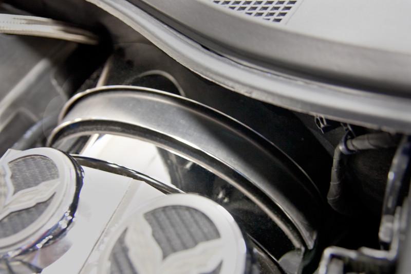 C7 Corvette Brake Booster Covers - Brushed / Polished Stainless Steel