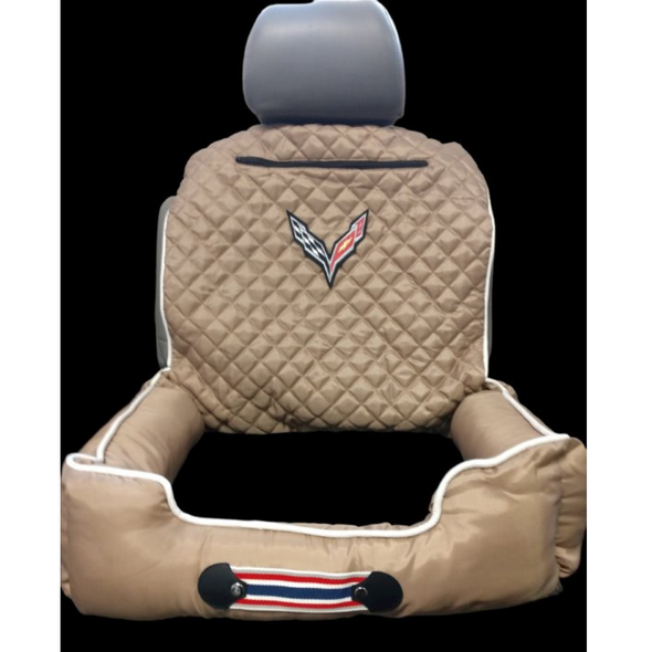 C7 Corvette Crossed Flags Pet Bed And Seat Cover