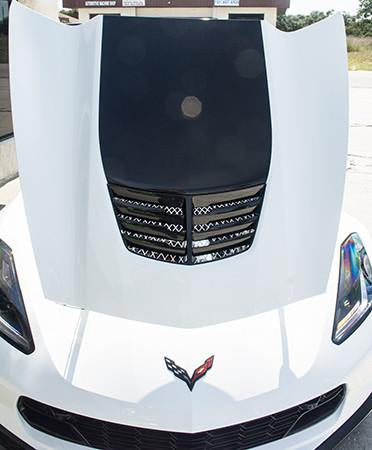 C7 Corvette Expanded Diamond Pattern Hood Vent Grille