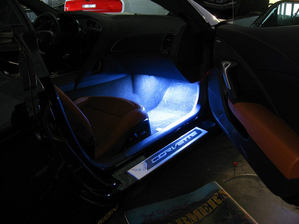 C7 Corvette Footwell, Door Handle & Puddle LED Lighting Combo Kit