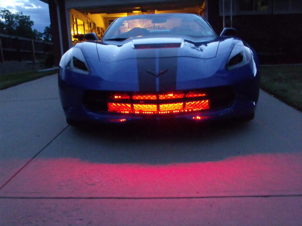 C7 Corvette Front Grill Single Color LED Lighting Kit