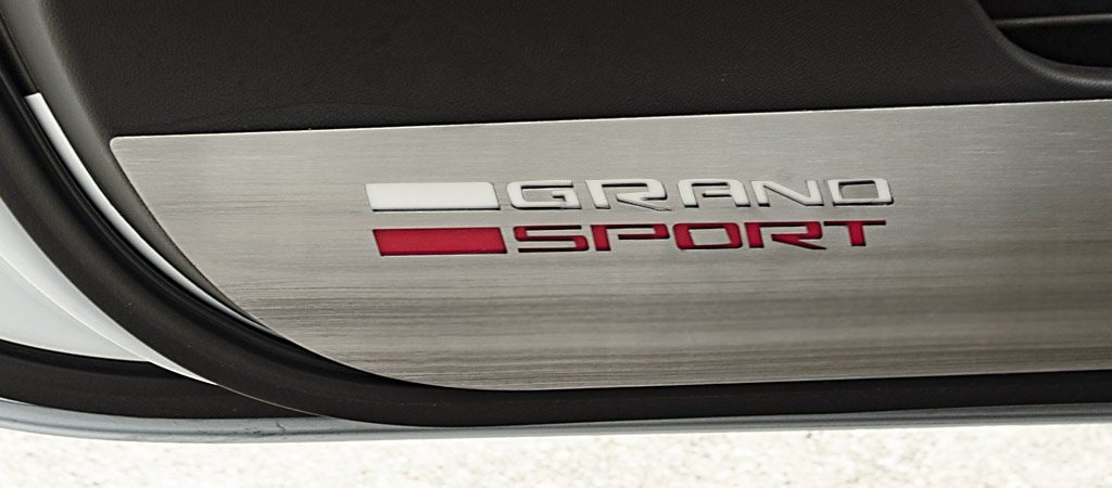 C7 Corvette Grand Sport Door Guards - Brushed Stainless Steel