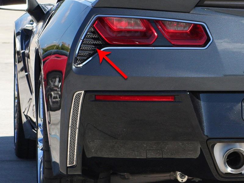 C7 Corvette Matrix Series Taillight Grilles 2Pc