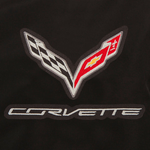 C7 Corvette Black Nylon Bomber Jacket