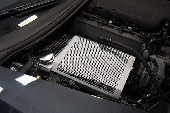 C7 Corvette | Perforated / Brushed Stainless Steel Fuse Box Cover