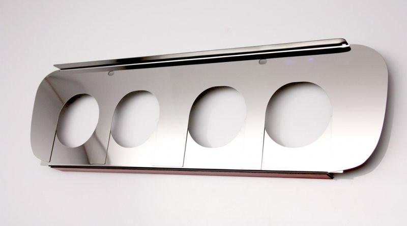 C7 Corvette Standard Exhaust Filler Panel | Polished Stainless Steel