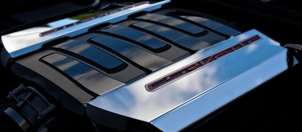 C7 Corvette Stingray | 2pc | Fuel Rail Covers | Factory Overlay