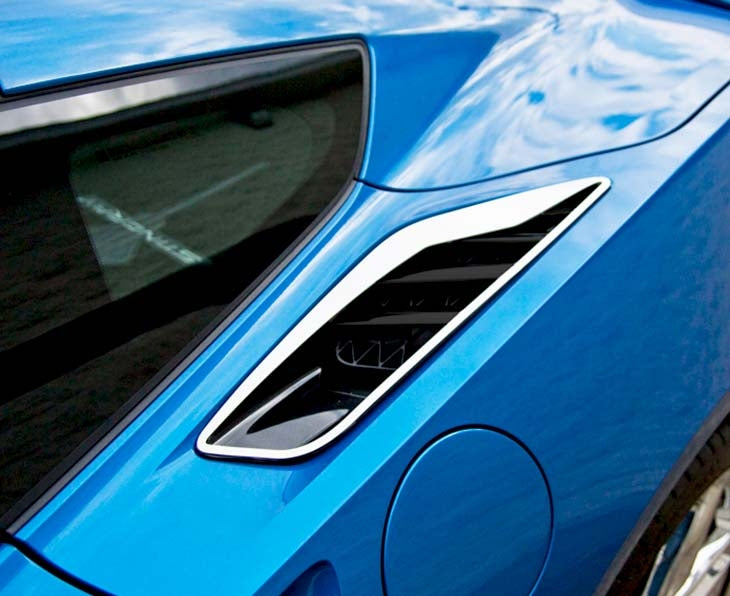 C7 Corvette Stingray | 2pc | Polished Rear Quarter Vent "Z06 Style"