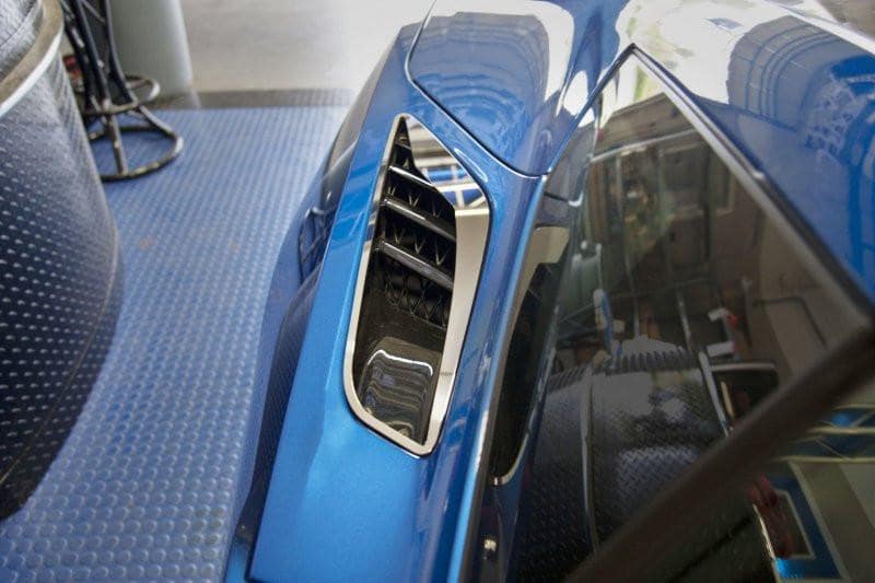 C7 Corvette Stingray | 2pc | Polished Rear Quarter Vent "Z06 Style"