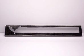 C7 Corvette Stingray Carbon Fiber Door Sill Overlay 2Pc Stainless Steel Trim