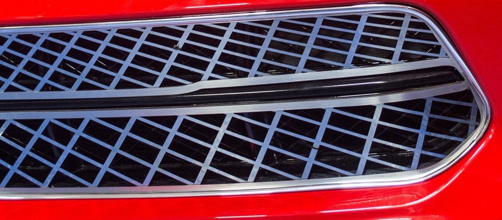 C7 Corvette Stingray Front Grill Expanded Diamond Pattern - Polished Stainless Steel