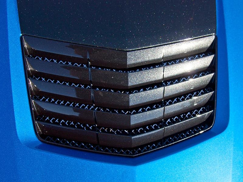 C7 Corvette Stingray / Grand Sport Laser Mesh Hood Vent Grille - Polished Stainless Steel