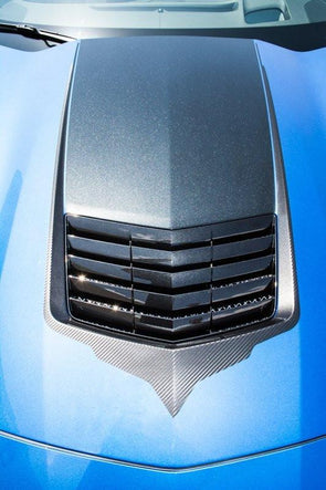 C7 Corvette Stingray Hood Vent Graphic - Faux Carbon Fiber
