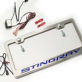 C7 Corvette License Plate Frame Stingray Lettering | LED Light Up Illumination