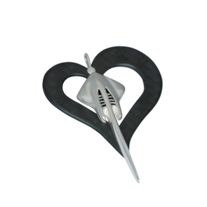 C7 Corvette Stingray Open Heart Carbon Fiber Pendant