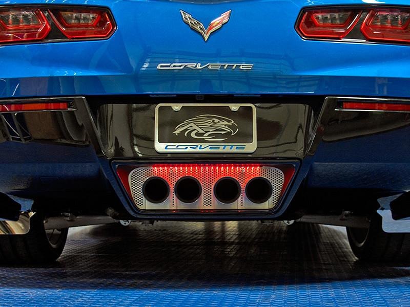 C7 Corvette Stingray | Perforated Illuminated Exhaust Filler Panel