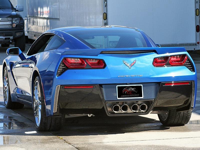 C7 Corvette Stingray Rear Valence Laser Mesh Vent Grills