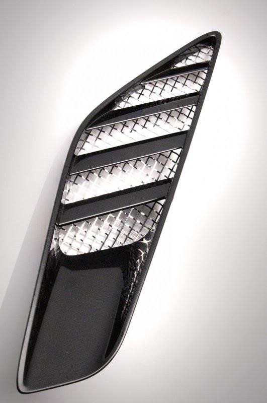 C7 Corvette Stingray Stainless Steel Rear Quarter Vent Grills - Laser Mesh