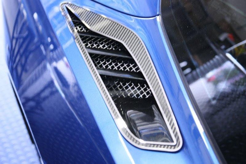 C7 Corvette Stingray Stainless Steel Rear Quarter Vent Grills - Laser Mesh