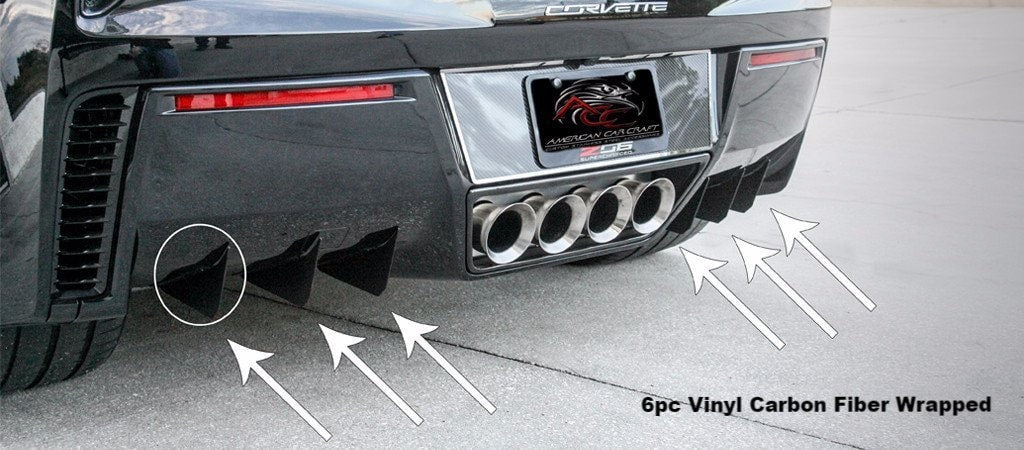 C7 Corvette Z06 / Grand Sport Diffuser 6Pc - Choice of Finish
