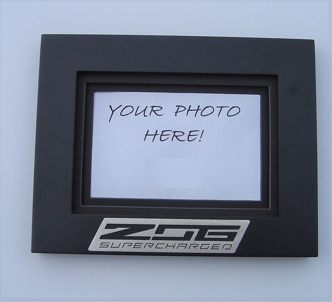 C7 Corvette Z06 Supercharged Emblem Picture Frame