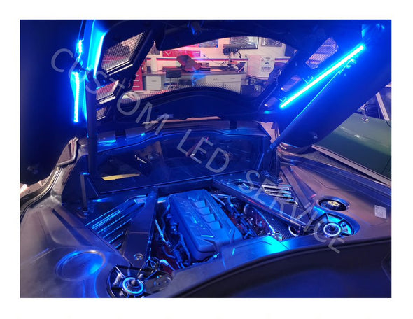 C8 Corvette Engine Bay Custom LED Lighting Kit | Corvette Store Online