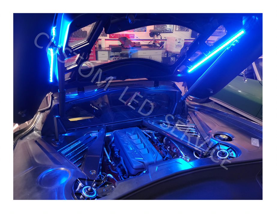 C8 Corvette Engine Bay Custom LED Lighting Kit Corvette Store Online