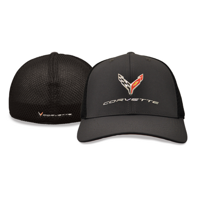 C8 Corvette Charcoal Flex Fit Hat / Cap